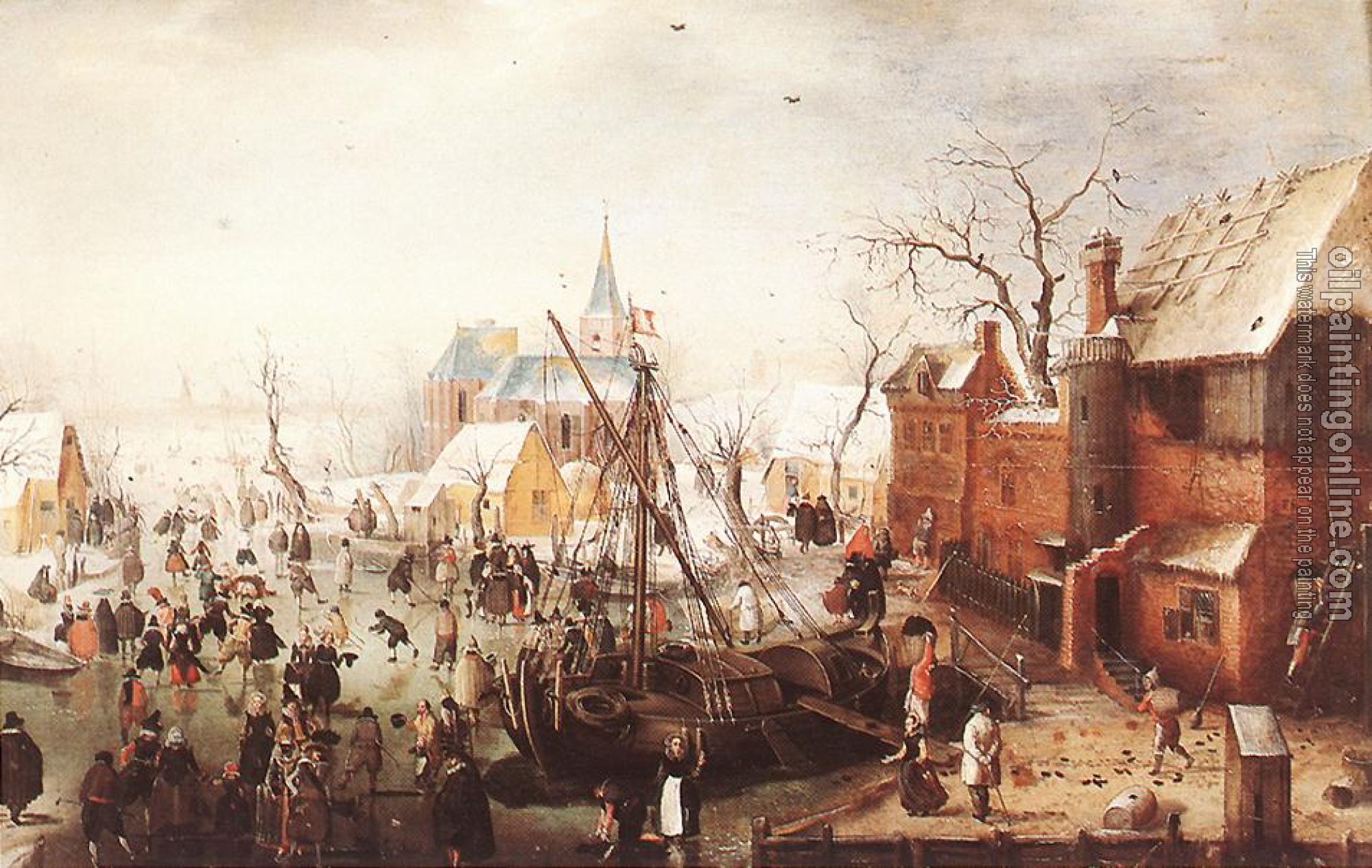 Avercamp, Hendrick - Winter Scene At Yselmuiden